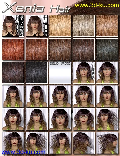 Xenia Hair模型的图片2