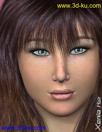 3D打印模型Xenia Hair的图片