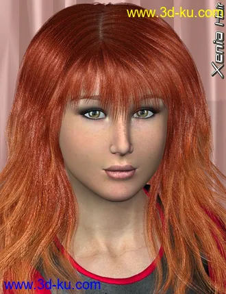 3D打印模型Xenia Hair的图片