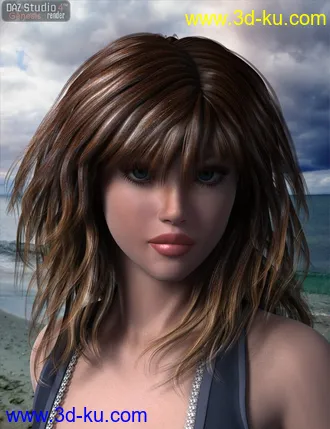 3D打印模型Xenia Hair的图片