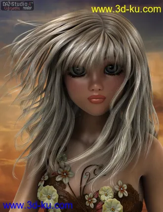 3D打印模型Xenia Hair的图片