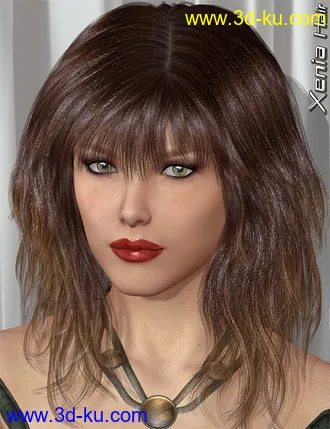 3D打印模型Xenia Hair的图片