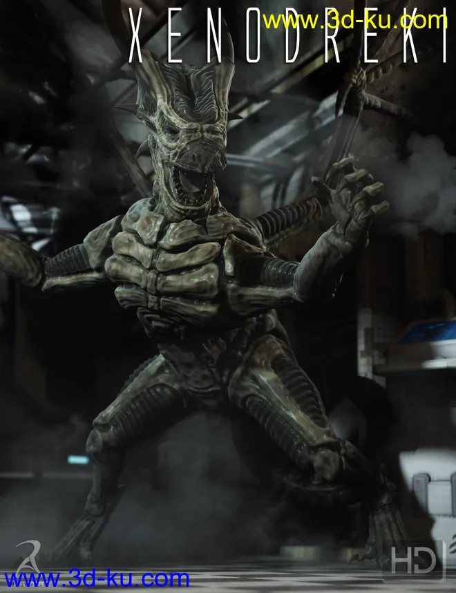Xenodreki - The Alien Dragon HD模型的图片1