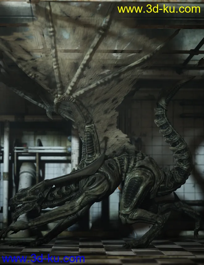 Xenodreki - The Alien Dragon HD模型的图片2