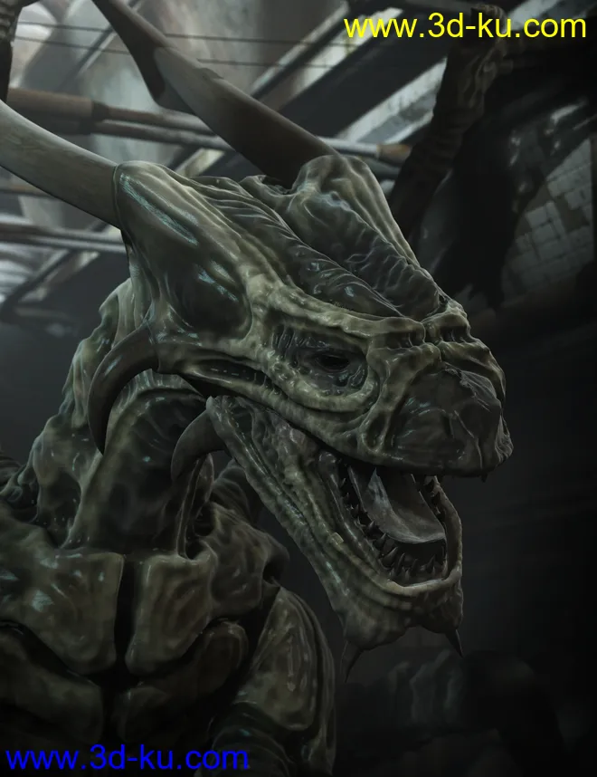 Xenodreki - The Alien Dragon HD模型的图片3