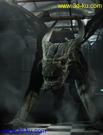 3D打印模型Xenodreki - The Alien Dragon HD的图片