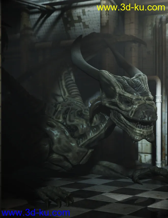 Xenodreki - The Alien Dragon HD模型的图片5