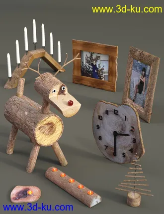 3D打印模型Xmas Logs的图片