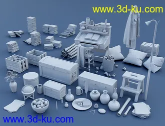 3D打印模型Ye Olde Library Props Add-on的图片