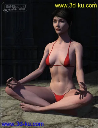 3D打印模型Yoga Poses for Genesis的图片