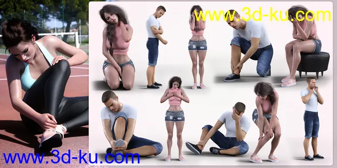 Z Aches and Pains Pose Mega Set模型的图片4
