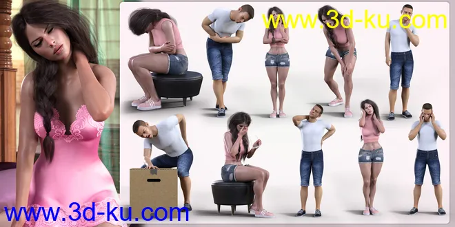 Z Aches and Pains Pose Mega Set模型的图片5