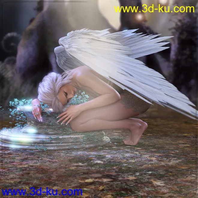 Z Angel From Above - Poses for Genesis 8 Female & Victoria 8模型的图片2