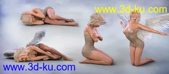 3D打印模型Z Angel From Above - Poses for Genesis 8 Female & Victoria 8的图片