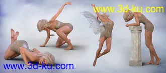 3D打印模型Z Angel From Above - Poses for Genesis 8 Female & Victoria 8的图片