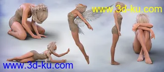 3D打印模型Z Angel From Above - Poses for Genesis 8 Female & Victoria 8的图片