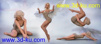 3D打印模型Z Angel From Above - Poses for Genesis 8 Female & Victoria 8的图片