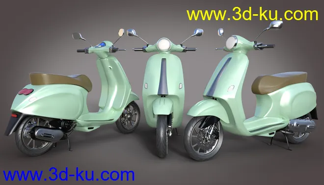 Z Belina Bike and Poses for Genesis 8.1 Female and Victoria 8.1模型的图片3