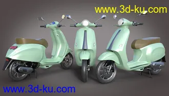 3D打印模型Z Belina Bike and Poses for Genesis 8.1 Female and Victoria 8.1的图片