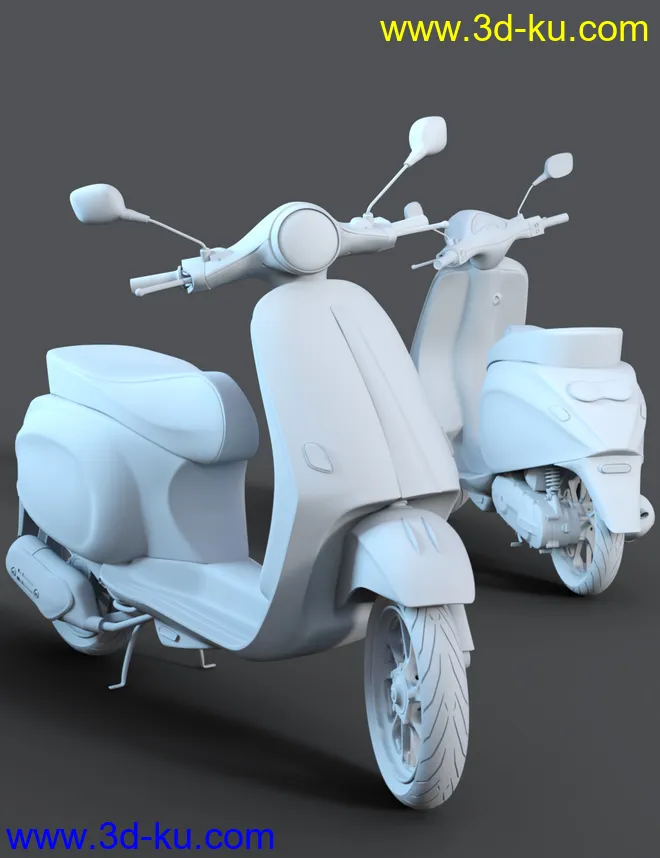 Z Belina Bike and Poses for Genesis 8.1 Female and Victoria 8.1模型的图片8