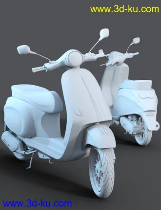 3D打印模型Z Belina Bike and Poses for Genesis 8.1 Female and Victoria 8.1的图片