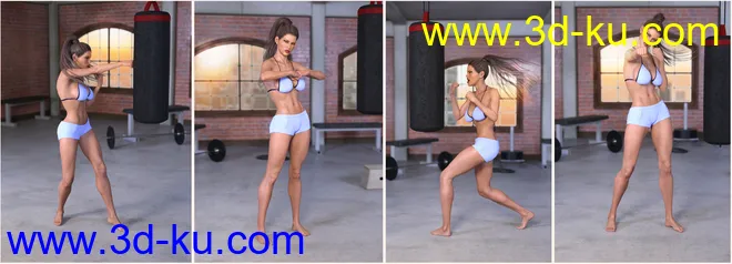Z Boxing Legend - Poses for Genesis 3 & 8 Female模型的图片3