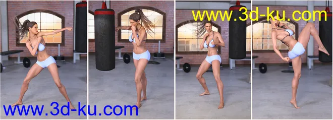 Z Boxing Legend - Poses for Genesis 3 & 8 Female模型的图片4