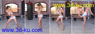 3D打印模型Z Boxing Legend - Poses for Genesis 3 & 8 Female的图片