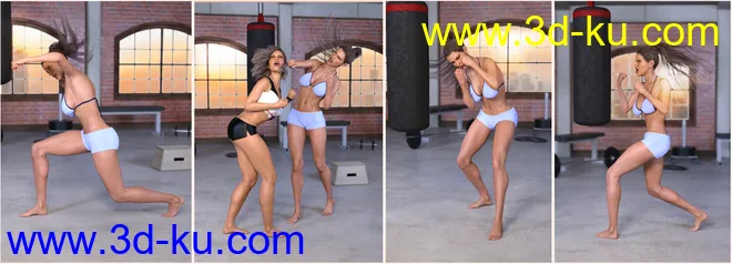Z Boxing Legend - Poses for Genesis 3 & 8 Female模型的图片5
