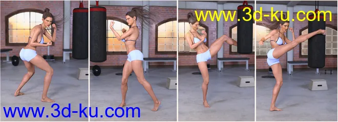 Z Boxing Legend - Poses for Genesis 3 & 8 Female模型的图片6