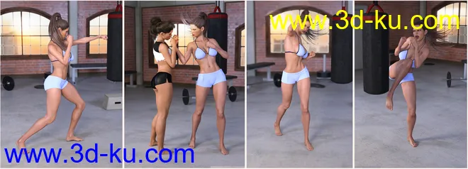 Z Boxing Legend - Poses for Genesis 3 & 8 Female模型的图片7