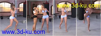 3D打印模型Z Boxing Legend - Poses for Genesis 3 & 8 Female的图片