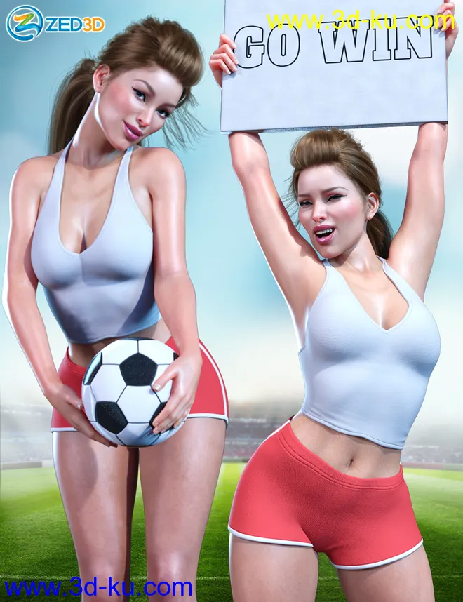 Z Cheerleader Shape and Pose Mega Set模型的图片1