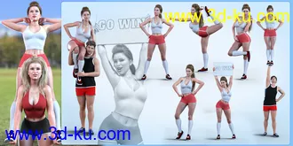 3D打印模型Z Cheerleader Shape and Pose Mega Set的图片