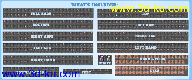 Z Cheerleader Shape and Pose Mega Set模型的图片8