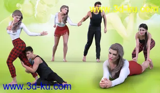 3D打印模型Z Clingy and Needy Poses for Genesis 3 and 8的图片