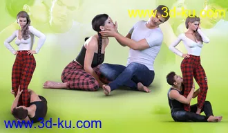 3D打印模型Z Clingy and Needy Poses for Genesis 3 and 8的图片