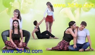 3D打印模型Z Clingy and Needy Poses for Genesis 3 and 8的图片