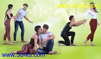 3D打印模型Z Clingy and Needy Poses for Genesis 3 and 8的图片