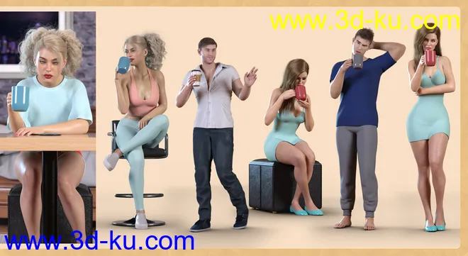 Z Coffee Love Prop and Pose Mega Set模型的图片4