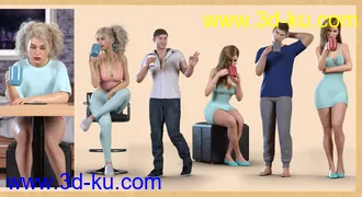 3D打印模型Z Coffee Love Prop and Pose Mega Set的图片