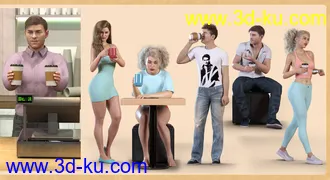 3D打印模型Z Coffee Love Prop and Pose Mega Set的图片