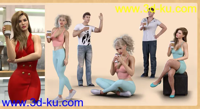 Z Coffee Love Prop and Pose Mega Set模型的图片8