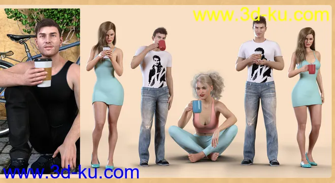 Z Coffee Love Prop and Pose Mega Set模型的图片10