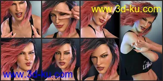 3D打印模型Z Daredevil - Dialable and One-Click Expressions for Genesis 8 Female(s)的图片