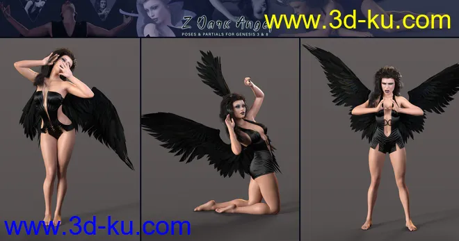 Z Dark Angel Pose Mega Set模型的图片4