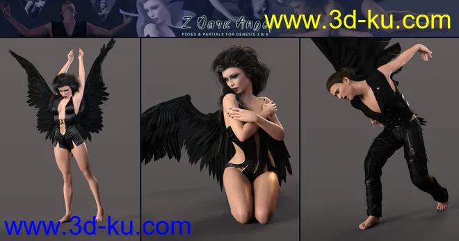 Z Dark Angel Pose Mega Set模型的图片5