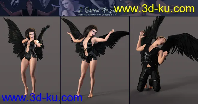 Z Dark Angel Pose Mega Set模型的图片8