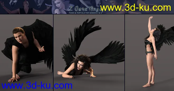 Z Dark Angel Pose Mega Set模型的图片9