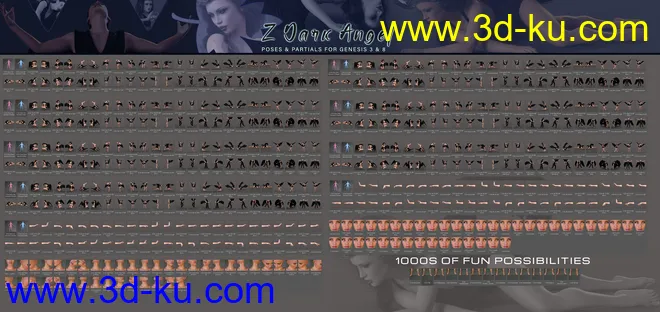 Z Dark Angel Pose Mega Set模型的图片12